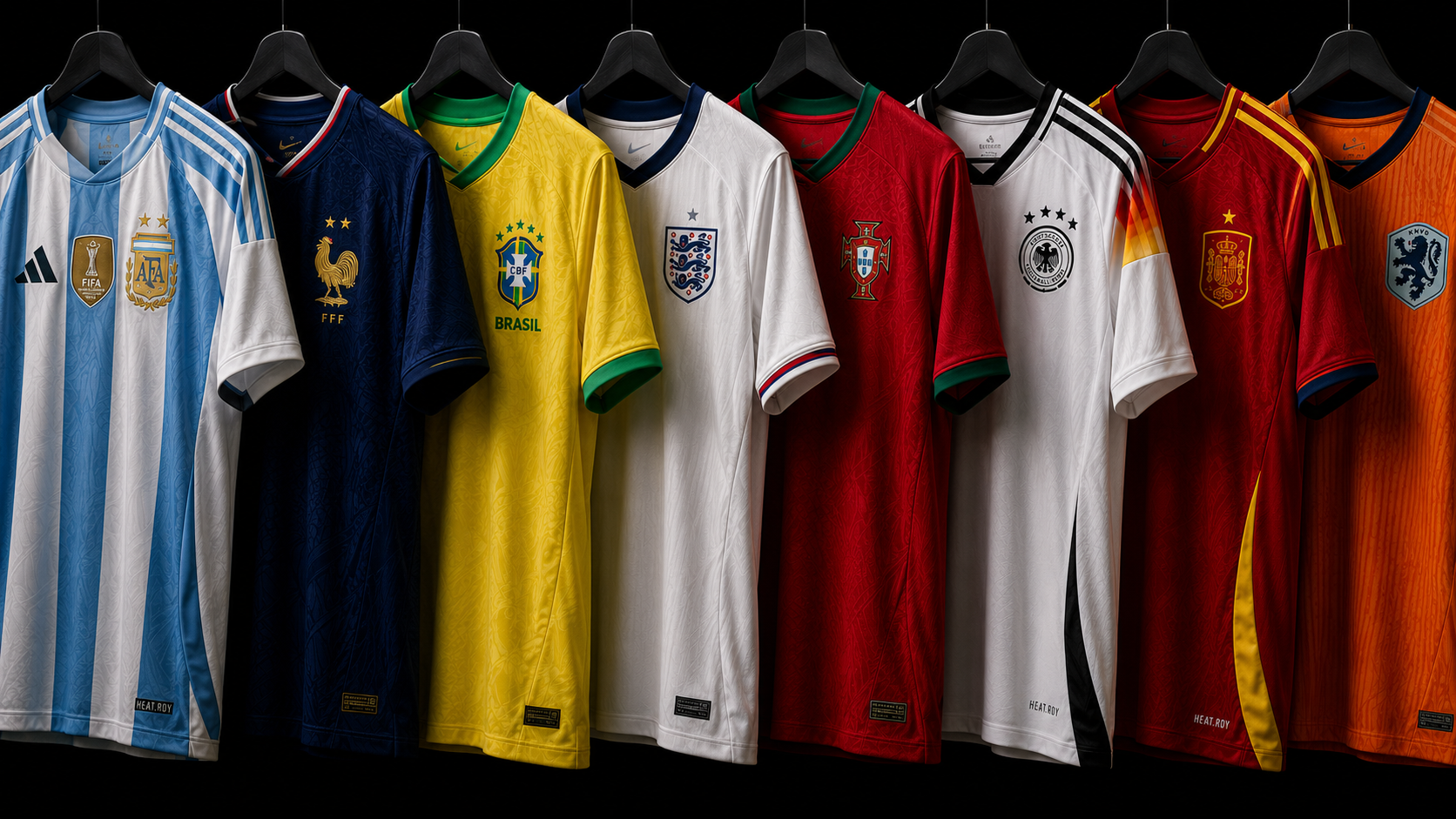 90+ premium football jerseys lineup